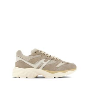 HOGAN Men's Technical Fabric and Suede Sneakers Men Beige